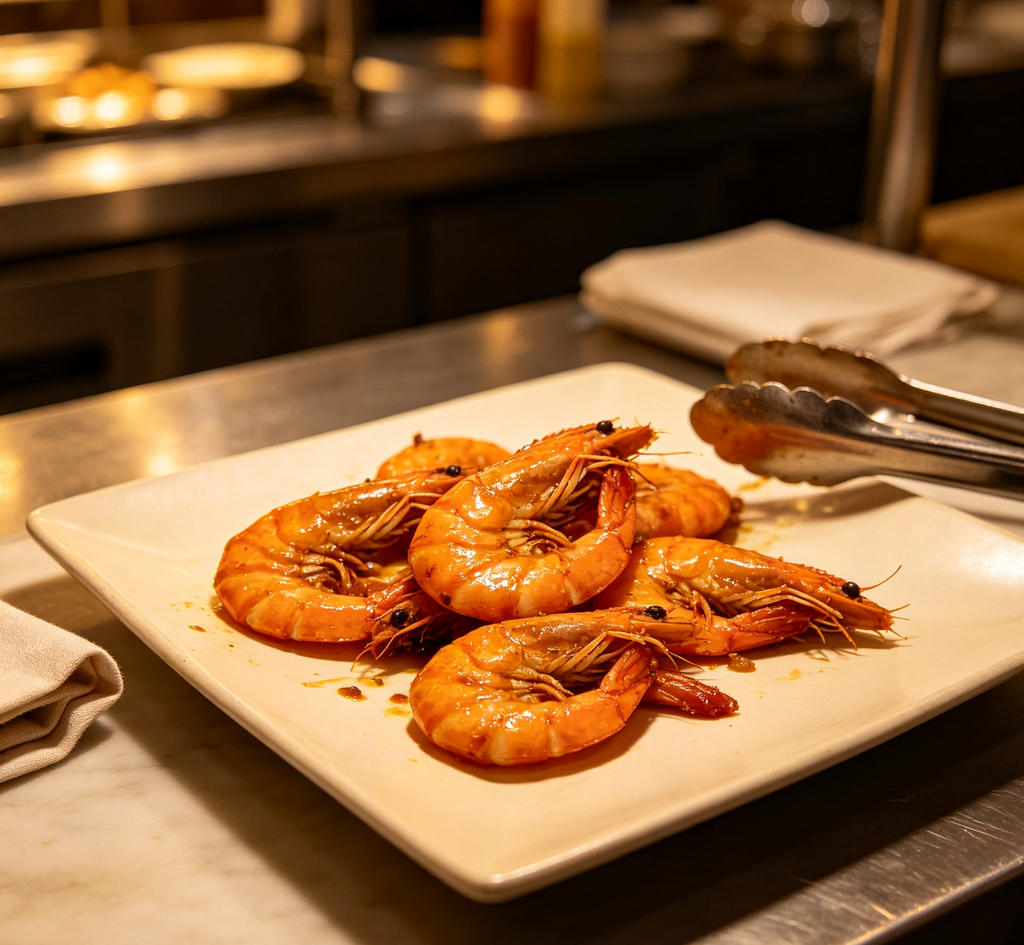 Glazed Whole Prawns